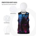 thumbnail image 3 of Sikiie Futuristic Purple Panther Basketball Jersey Reversible Men's Mesh Athletic Sports Shirts Training Practice S-4XLXX-Large, 3 of 6