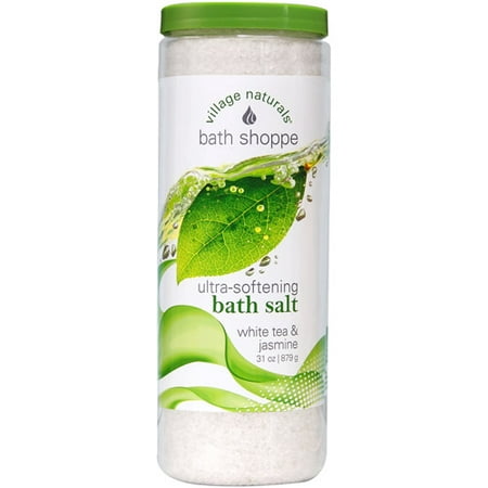 Village Naturals Bath Shoppe White Tea and Jasmine Body Salt, 31 oz ...