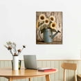 thumbnail image 2 of PRATYUS White Rustic Sunflower Canvas Wall Art Picture 16x20in for Living Room Bedroom 16x20in, 2 of 3