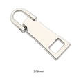 thumbnail image 2 of serony 3pack/lot Metal Zippers Puller For Wide Application - Convenient And Detachable Practical Widely No. 3 * Silver 1Set, 2 of 6