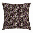 thumbnail image 1 of Leopard Print Throw Pillow Cushion Cover, Abstract Wild Exotic Animal Skin Pattern in Artistic Style with Vibrant Color, Decorative Square Accent Pillow Case, 16 X 16 Inches, Multicolor, by Ambesonne, 1 of 2