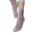 thumbnail image 4 of PacificPlex Womens Luxury Chenille Fuzzy Lounge Spa Socks (One-Size, Mauve), 4 of 8