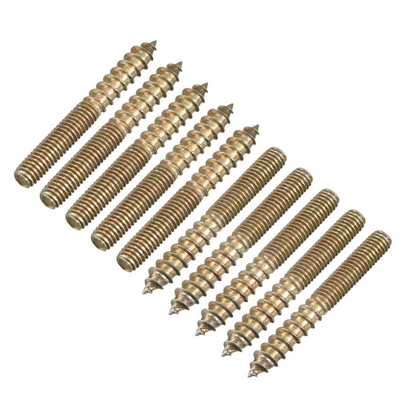 M6x50mm Colgador Pernos, 24uds Doble Extremo Rosca Pasador Tornillos para Madera Muebles Conexión