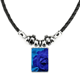 thumbnail image 1 of dark blue roses flores collar a mano colgante de cuerda de cuero Unbranded M, 1 of 3