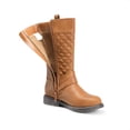thumbnail image 3 of Bota DREAM PAIRS LUCKID-01 para Niñas, Altura Rodilla, Color Tan, Talla 2, 3 of 5