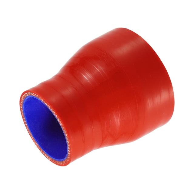 Unique Bargains Tuyau de Réducteur Droit Universel Raccord de Tuyau en Silicone Tube de Refroidisseur Intermédiaire Renforcé à 4 Couches 45mm-63mm Rouge