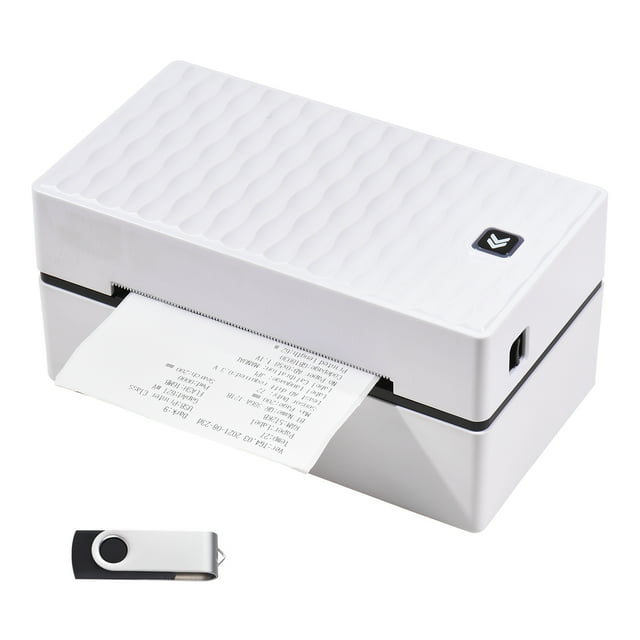 Riwcyla Desktop Thermal Label Printer for 4x6 Shipping Package Label Printing All in One Label Maker Wireless &USB Connection 180mms High Speed Thermal Sticker Printer Max.110mm Paper Width Compatib