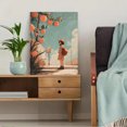 thumbnail image 5 of Orange Tree Girl Illustration Canvas Print, Suitable for Living Room, Bedroom, Cafe, Office, Kitchen, 5 of 8
