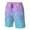 thumbnail image 5 of Naloa Multicolor Glitter Men's Beach Shorts, Surfing shorts, Swim trunks, Quick Dry Swim Trunks for Surfing Beach Fun - 3X-Large, 5 of 9