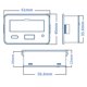 thumbnail image 2 of Batería Medidor de Voltaje Digital de dos Hilos 8-30 VDC Capacidad de Batería Probador Tipo-C USB-A Pantalla Digital de Voltímetro de Doble Salida Configuración de AaraRA, 2 of 6