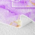 thumbnail image 5 of Manfei Purple Bow Twin Quilt Set,Girls Personalized Letter A Twin Coverlet Set,2 Pieces, 5 of 7