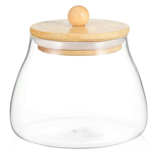 HLONK Glass Jar Candy Jar With Lids Glass Containers With Lids Seasoning Organizer Grain Container Tea Jar