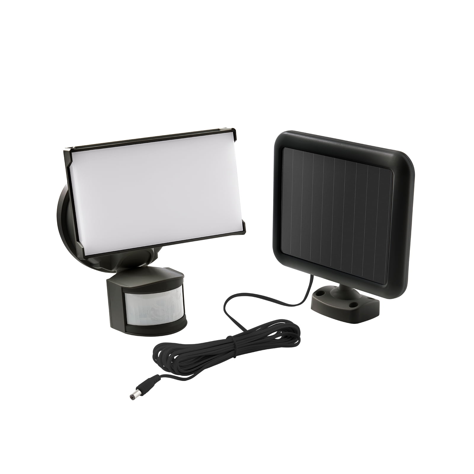 Hyper Tough Single Head LED Solar Motion Sensing Security Flood Light, Black, 1000 Lumens