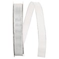 thumbnail image 1 of Reliant Ribbon - 60232W-070-03J, Mesh Mate Wired Edge Rd Ribbon, Silver, 5/8 Inch, 25 Yards, 1 of 1