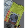 thumbnail image 3 of Eclipse Planet Techno Style T-Shirt Women -Image by Shutterstock, Female Medium, 3 of 4