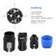 thumbnail image 4 of 20 Conectores de Altavoz NL4FC de , Conector Ohm, Adaptador de Cable de Audio para Altavoz, Bloqueo por , Accesorios de Conector Hembra Speakon de , A, 4 of 6