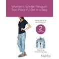 thumbnail image 2 of MeMoi Women's Winter Penguin Two Piece PJ Set in a Bag - Womens - Female, 2 of 7