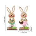 thumbnail image 3 of Easter Bunny Decorations Resin Cute Easter Standing Rabbit - Table Centerpiece Decoration,Perfect for Easter & Spring Home Holiday Tabletop & Living Room Decor, 3 of 6