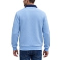 thumbnail image 5 of Awdenio Men Clothing Quarter Pullover Sweaters Casual Stand Collar Sweatshirt Long Sleeve, Business Dress, 5 of 9