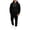 A Black, variant on Men's 2 Piece Outfits Long Sleeve Hoodies and Jogger Pants Solid Color Winter Casual Tracksuit Sets Vacation Travel Outfits