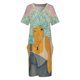 thumbnail image 4 of Vestido holgado con bolsillo y diamantes para mujer vestidos de verano para mujer vestidos de fiesta de diseñador de lujo, 4 of 7
