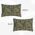 thumbnail image 2 of Lsque Green Snake Skin Pattern Pillow Case – Soft & Cozy Throw Pillow Cover, Hypoallergenic Cushion Case for Sleeping Women with Envelope Closure-14"x20", 2 of 6