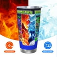 thumbnail image 5 of Saiise Geometry Dash Print Tumbler 20 Oz Stainless Steel Vacuum Insulated with Straw Coffee Cup for Home,Office,Outdoor Works Great for Ice Drinks and Hot Beverage, 5 of 8