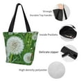 thumbnail image 4 of Pofeuu Dandelion Flower In The Meadow Print Women Fashion Shoulder Handbags Top Handle Satchel Bags Tote Shoulder Shopping Bag Stylish Canvas Tote Bag, 4 of 6