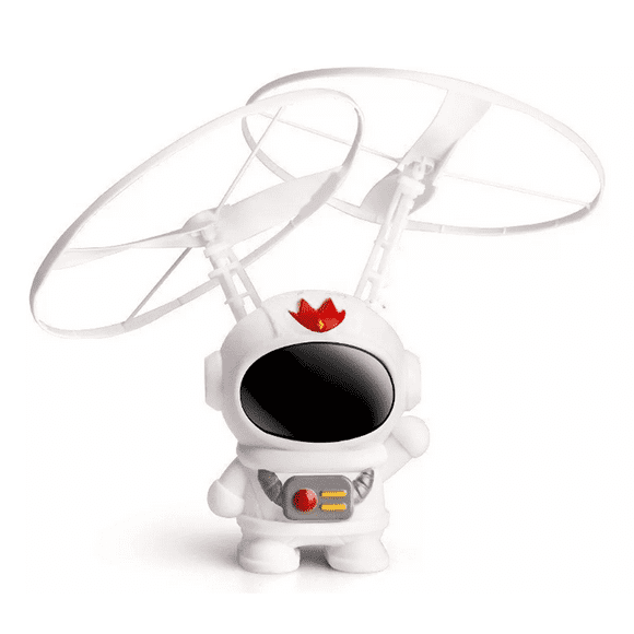Astronauta Drone Helicóptero De Mano Juguete Para Niños blanco
