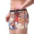 thumbnail image 2 of Yiaed Gnomes Books Tea Cups Print Men's Soft Cotton Boxer Shorts Breathable Boxers Underwear Moisture-Wicking Underwear Stretch Boxer Briefs for Man-Small, 2 of 5
