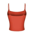 thumbnail image 5 of Fengactive Women's Double Lined Basic Tank Top Adjustable Spaghetti Straps Sleeveless Camisole Shirts, 5 of 7