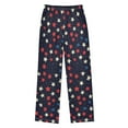 thumbnail image 2 of FORMRS Kids Pajama Pants with Pockets Size 13-14Y Boys Lounge Sleep Bottoms, Red Starry Pattern, 2 of 8
