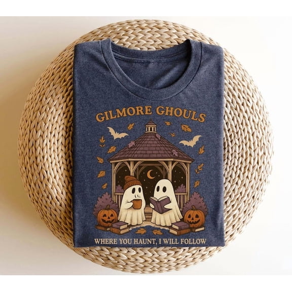 Gilmore Ghouls Shirt, Where You Haunt I Will Follow Shirt, Cute Ghost Halloween Tee, Spooky Fall Shirt, Autum Shirt, Ghost Couple Gift