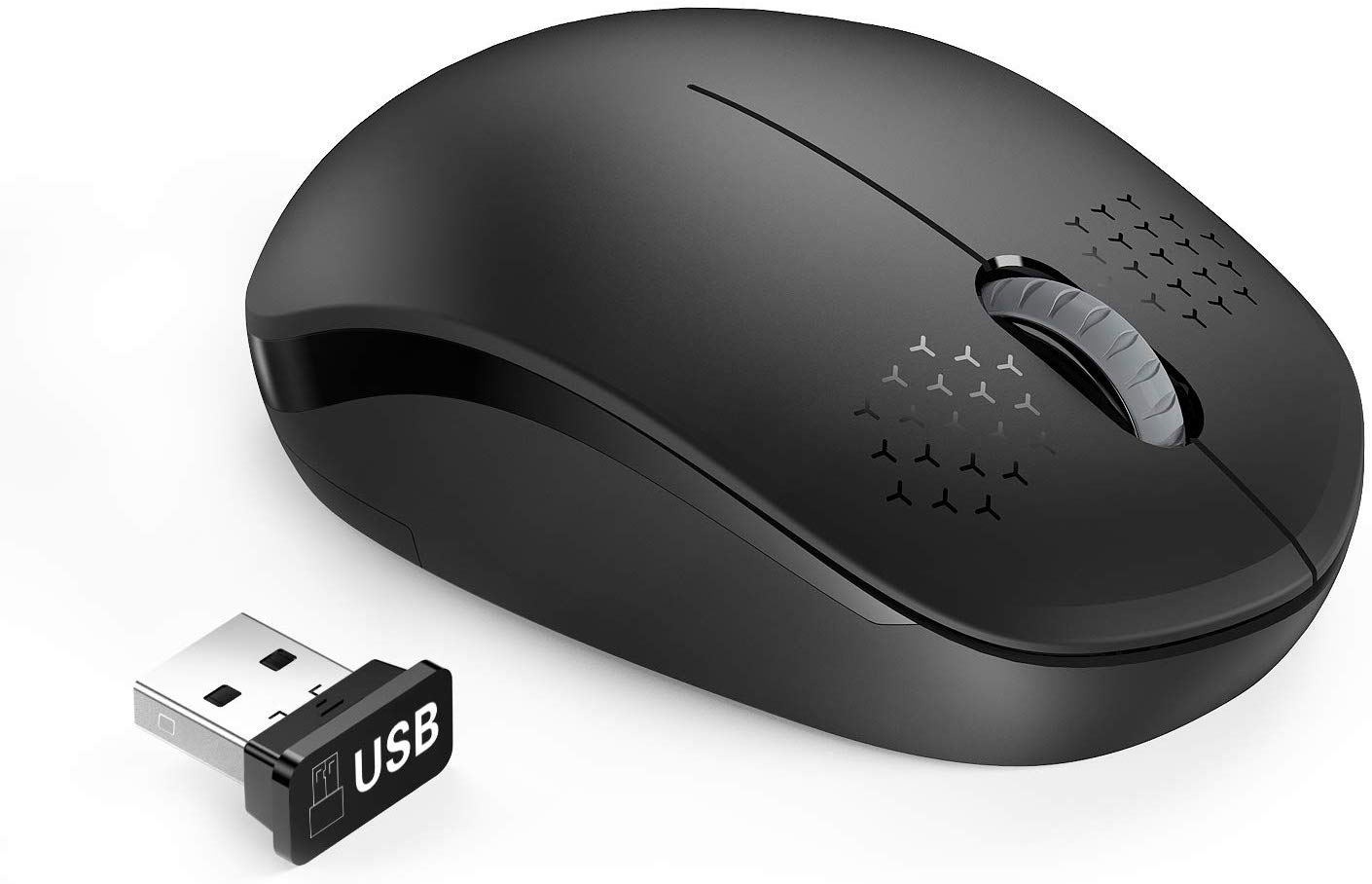 2.4G Wireless Mouse with USB Nano Receiver Noiseless Mouse Portable