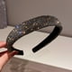 thumbnail image 3 of Glitter Rhinestones Diademas Accesorios para el cabello Diademas anchas Diademas de cristal de diamante Bejeweled para mujer Mujer , negro BLESIY Diademas de esponja, 3 of 7
