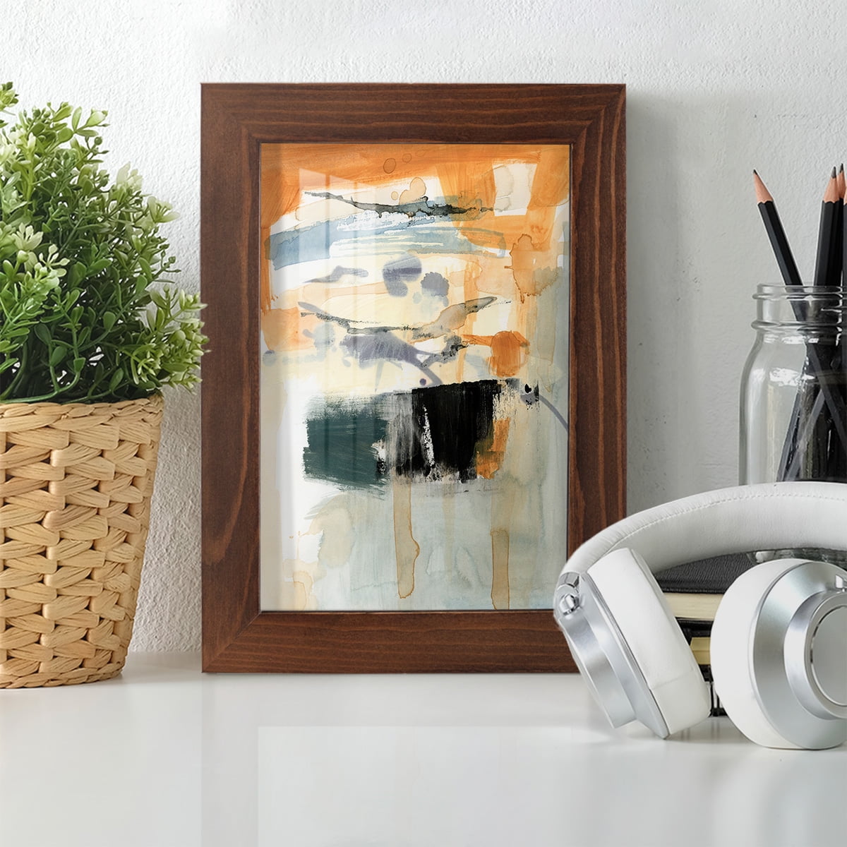 Seria I - Framed Print w/glass - Chestnut