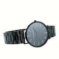thumbnail image 3 of Alfred Sung Men's Metropolitan Black Date Black Dial Link Watch, 3 of 6