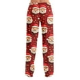 thumbnail image 6 of Hearthz Christmas Pajama Pants Women Winter Soft Elastic Waist Pijama Pants Warm Cozy Xmas Pj Bottoms Lounge Pants Pajama Pants, 6 of 7