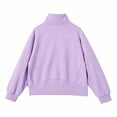thumbnail image 3 of CONZONE Big Girls Sweatshirt Long Sleeve Zipper Hooded Sweatshirts for Girls Solid Color Soft Fall Winter Hoodies With Pocket Size 7-8 Years, 3 of 5