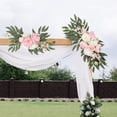 thumbnail image 6 of S SERENABLE 2Pcs Silk Flowers Wedding Arch Flowers Door Floral Backdrop Artificial Flower Swag for Party Stage Performance Farmhouse Home Pink, 6 of 8