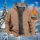 EGNMCR Jackets for Men Veste à Capuche en Molleton Chaud à Manches Longues pour Homme en Hiver – image 1 sur 5