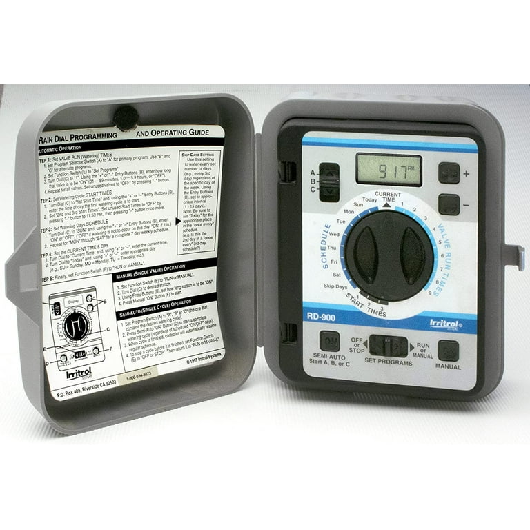 Irritrol Rain Dial RD600, RD900, RD1200 User Manuals And, 43 OFF