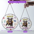 thumbnail image 5 of Back to School Cute Pitbull Stained Glass Suncatcher Terrier Dog Lover Window Hanging Sign Decor - 13010, 5 of 5