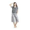 thumbnail image 2 of INK+IVY Short Sleeve Scoop Neck Breathable Pajamas (Women's) 2 Piece Set, 2 of 6