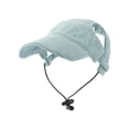 thumbnail image 2 of Corduroy Pet Sun Hat – Adjustable Baseball Cap with Ear Holes for Dogs & Cats, UV Protection Outdoor Accessory, 1-Pack Green XL, 2 of 6