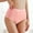 Beige, variant on Polyester Soft Casual Underwear, Orange Low Waist Underwear, Women's High Waist Underpants Abdomen Suppressing Hip Lifting Body Shaping Large Size Middle Aged andElderly Mothers' Underpants, XXL
