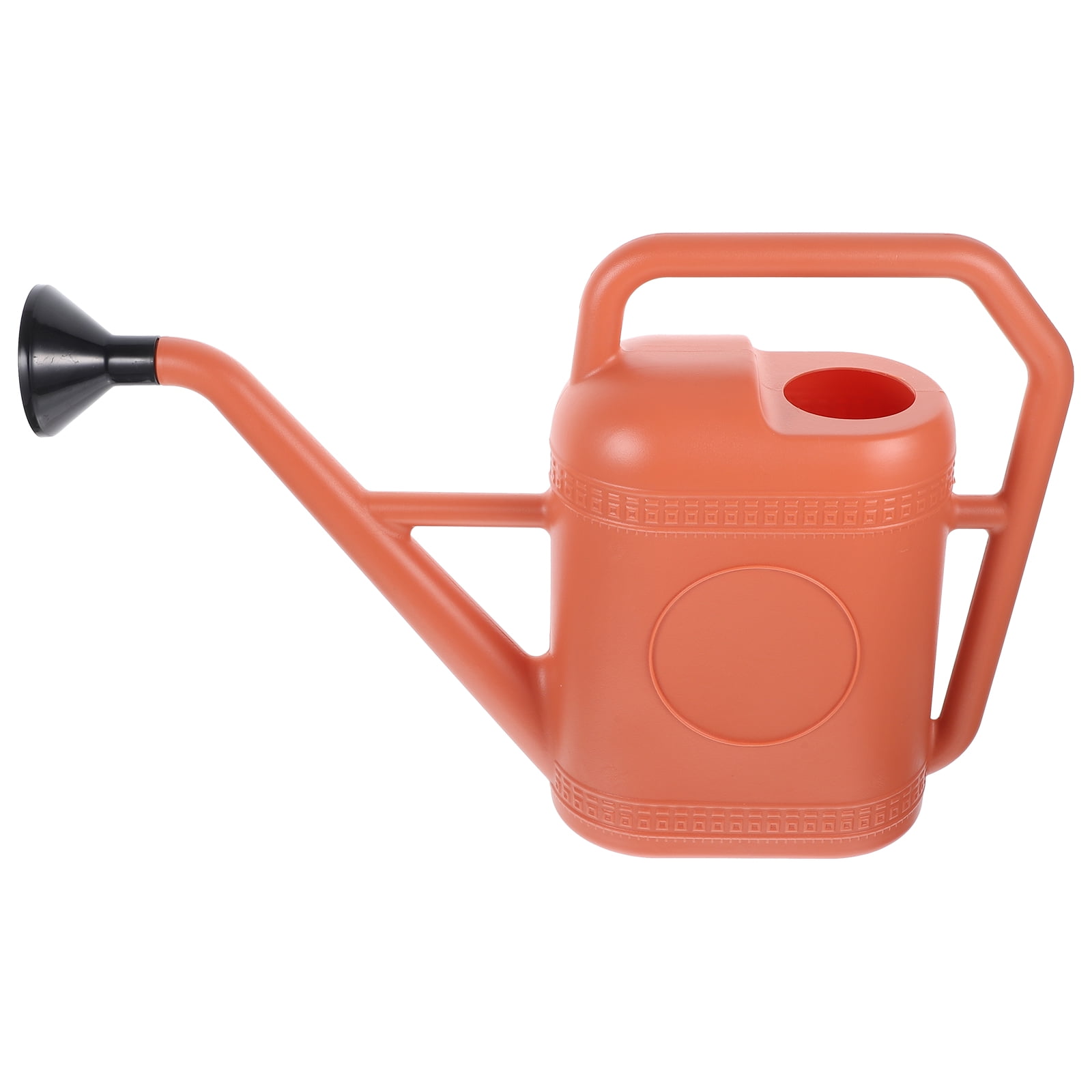 KAKOWELY 1Set Dark Red Plastic Watering Can for Garden with Long Spout Simple Design 18.86X12.58X4.52in