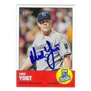 Ned Yost autographed baseball card (Kansas City Royals) 2012 Topps Heritage No. 23