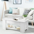 thumbnail image 4 of Costway Lift Top Coffee Table Modern Accent Table w/Hidden Storage Compartment & Shelf White, 4 of 10