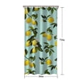 thumbnail image 5 of Yellow Lemon Fruit Flowers LightBlue Pattern Shower Curtain 36"x72" ,Bathroom Decorative Shower Curtains Set with 12 Hooks,Modern Waterproof Washable Shower Curtain, 5 of 6